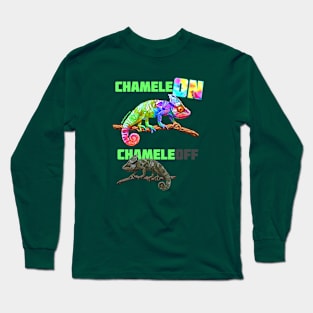 ChameleON ChameleOFF | Neurodivergent Social Chameleon Long Sleeve T-Shirt